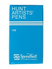 Speedball Hunt Artists' Pen Nibs--Crow Quill No. 102 - box of 12