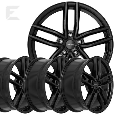4x 17 Zoll Alufelgen für Renault Fluence / Dezent TR black 7x17 ET40 (B-CN08017)