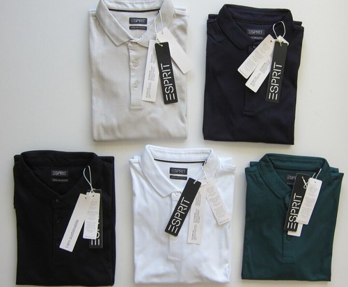 Polo Hombre Esprit Manga Corta NUEVO- XL-blanco, Azul, Negro, Crema, Verde-PremiumStyle - Imagen 2 de 12