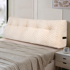 Large Headboard Wedge Pillow, Bed Rest Reading Pillow, Back Support Long Pillow,
