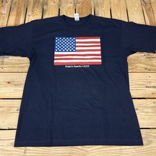 Made In America 2015 Navy Blue T Shirt Flag Made in the USA Men's Large