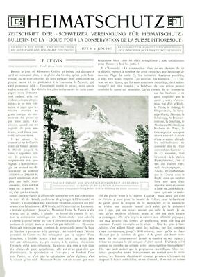 Inhalt: Das Matterhorn. Le cervin. Text in deutsch und teils französisch