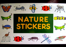 Lillian Vernon Nature Stickers Vintage 1989 Insects Bugs Collectible in Box E