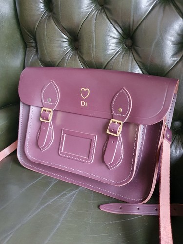 Cambridge Satchel Company Leather Dark Brown Tan 15