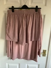 Tog24 Pink Pyjamas Top Size 12 Shorts Size 14