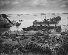 US Forces building on Okinawa 8"x 10" World War II WW2 Photo 423
