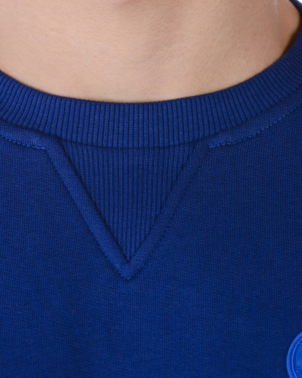 Felpa Versace Collection Sweatshirt Hoodie Uomo Blu V800687SSVJ00358 V7023