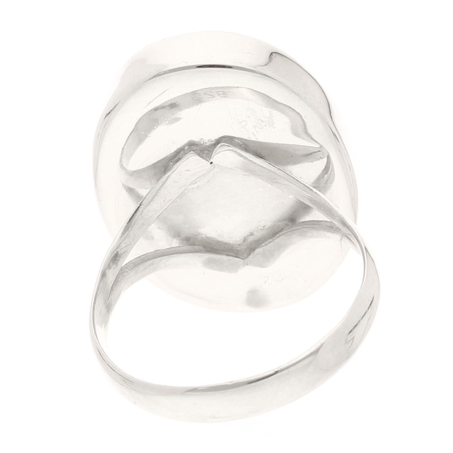 Sterling Silver Malachite Solitaire Ring (Size M … - image 4