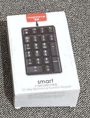 MAGICFORCE 21 Key Smart Mechanical Numeric Keypad Black w/Quick Start Guide NEW