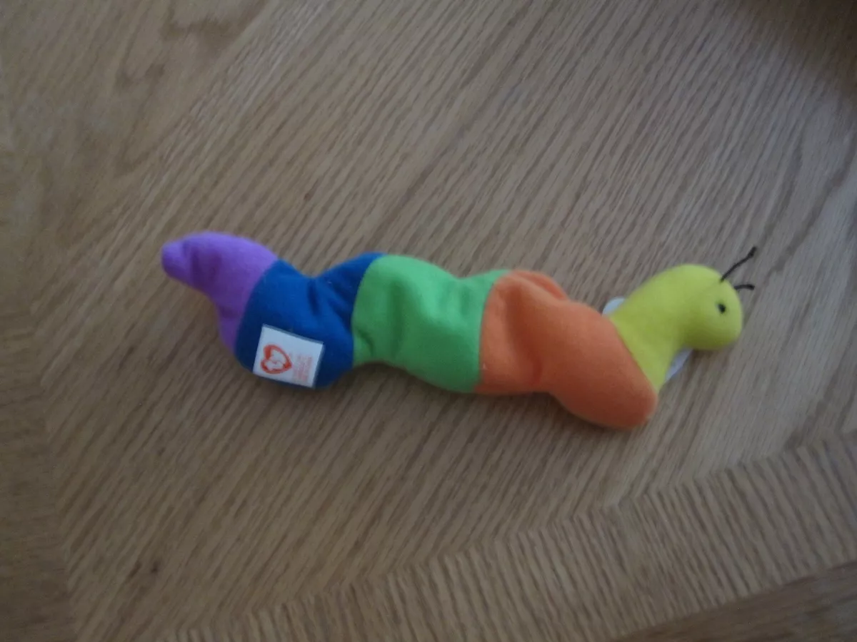TY McDonald s Teenie Beanie Baby Babies Inch the Worm 4 1993 1998