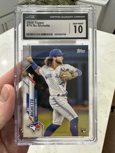 2020 Topps Toronto Blue Jays Bo Bichette Rookie CGC 10 Mint Blue Jays #78