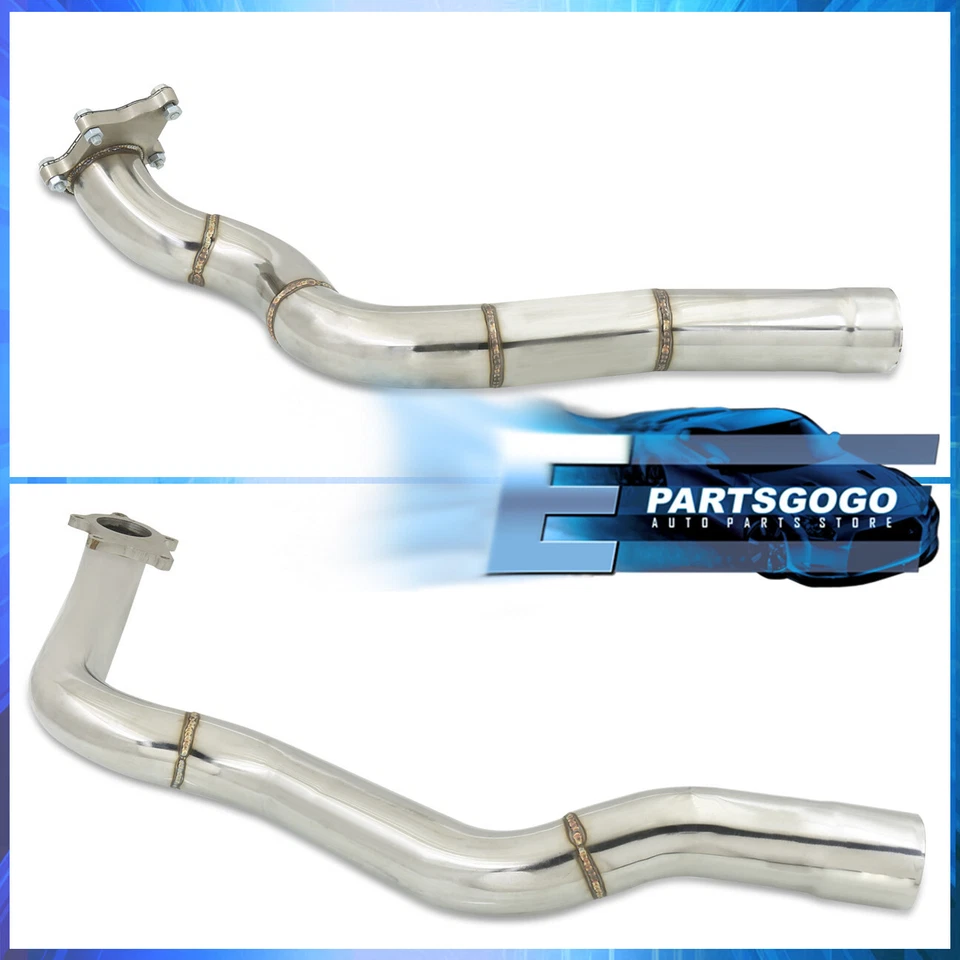 For 94-97 Ford Mustang 3.8L V6 S/S Manifold T25/T28 Twin Turbo Pipe Foto 2 de 4