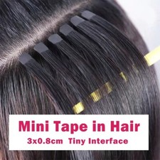 Mini Tape in Human Hair Extensions Double SideInvisibleSeamless Tape in10pcs/set