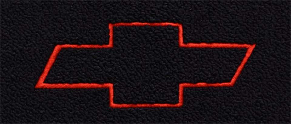 Tapetes de 2 piezas contorno de pajarita personalizados para camioneta Chevrolet ACC 1955-1958 Foto 3 de 4