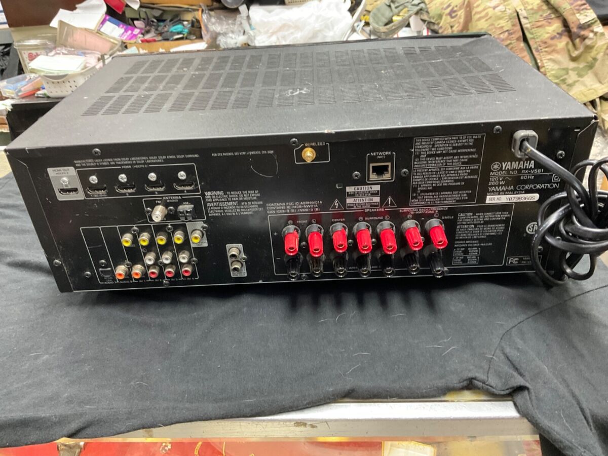 Yamaha RX-V581 AV Home Theater 7.2 Ch Receiver | eBay Yamaha RX-V581 AV Home Theater 7.2 Ch Receiver | eBay