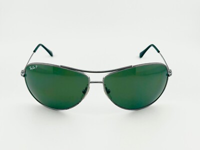 Ray-Ban Aviator Sunglasses RB3293 004/9A 67 13 W/ Polarized Green Lens 