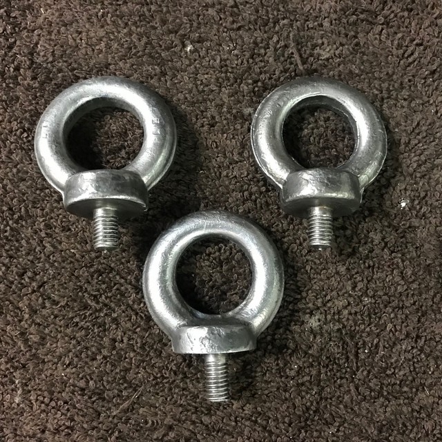 3 PCS 5/16" Eye Bolt Shoulder Pattern & Nut U.S.A. Lot eBay