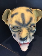 H5 Animal Tiger Full Head Latex Mask HaLLoWeeN