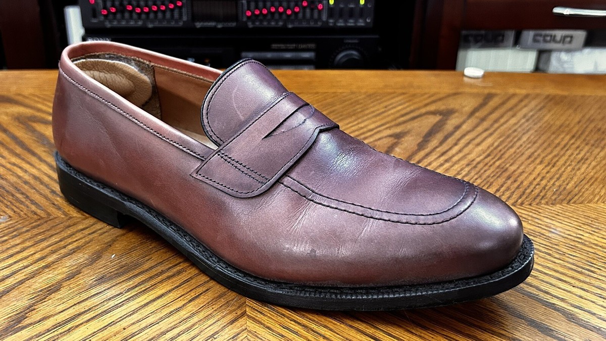 Allen Edmonds LAKE FOREST Leather Penny Loafers Man display picture 2