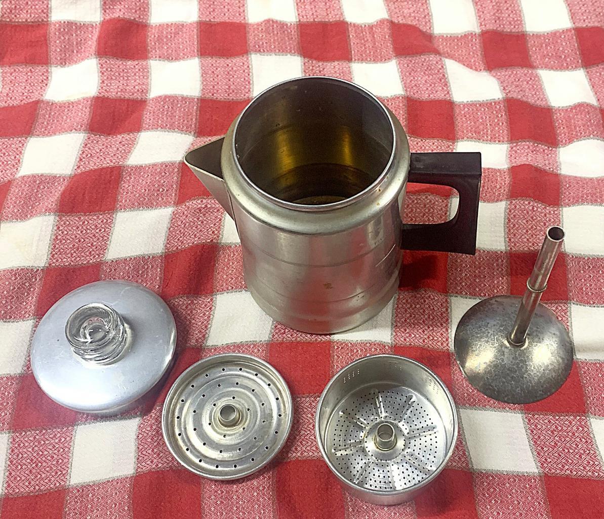 VTG COMET ALUMINUM COFFEE POT PERCOLATOR 25 CUP CAMPING STOVETOP
