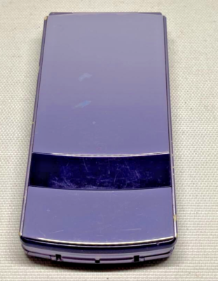 docomo FOMA N-01C purple Japanese Flip Phone cell phone garakei