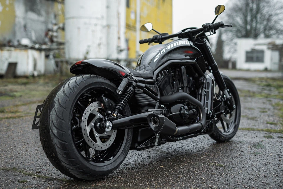 HARLEY-DAVIDSON V-ROD CUSTOM REAR FENDER 07-17 "SHORT OVAL" Foto 3 de 4