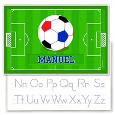 Soccer Personalized Kids Placemat, Laminated, Made in USA