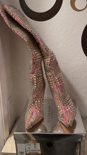 AZALEA WANG RUBINA Pink Stiletto Boots - Picture 3 of 5