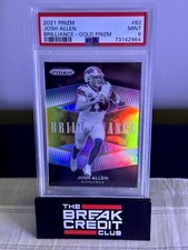 2021 Panini Prizm JOSH ALLEN Gold Brilliance /10 SSP #B-2 PSA 9 MINT Bills
