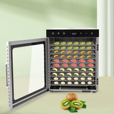 10 Etagen Dörrautomat Dörrgerät Dörrautomat Gemüse Obsttrockner LED-Panel Contro