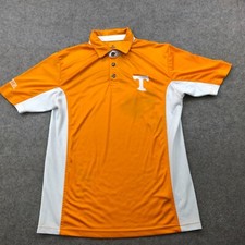 Tennessee Volunteers Polo Shirt Men Medium Orange Logo College NCAA *