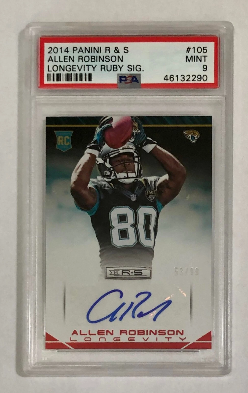 Allen Robinson Panini Rookies & Stars #105 Longevity Ruby Signature