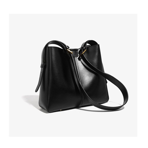 Women Bucket Handbag High Quality Genuine Leather Cowhide Shoulder Messenger Bag - Picture 8 of 20