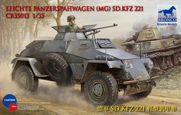 Bronco Models CB35013 1:35 Sdkfz 221 Armored Car