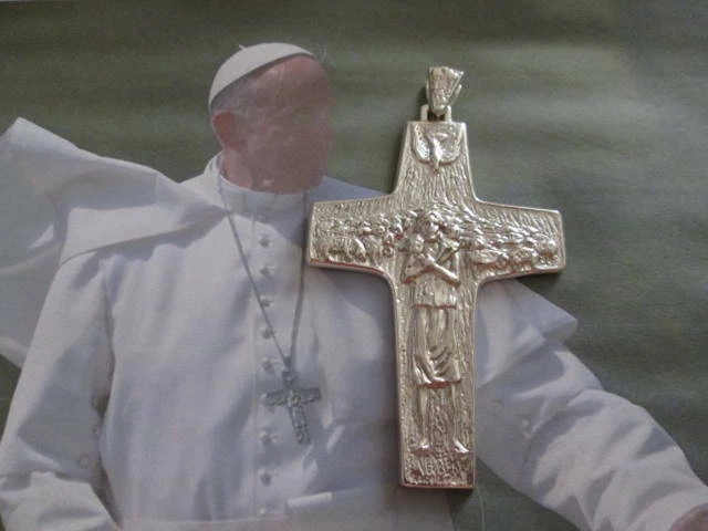 Pope francis cross shop sterling silver