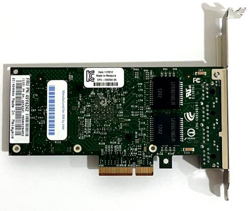 IBM Dell Intel I340-T4 Quad Port Ethernet Gigabit PCIe Karta sieciowa 49Y4242 - Zdjęcie 5 z 5