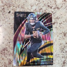 2025 Select - Jayden Daniels #289 Club Level Black & Yellow Prizm Shock 🔥RARE🔥