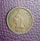 1908 Indian Head Cent - Philadelphia Liberty, VF Details