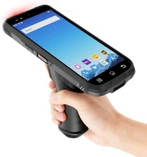 6" Rugged Android Barcode Scanner Handheld PDA Mobile Computer Pistol Grip, 3991