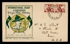 DR WHO 1948 AUSTRALIA FDC BOY SCOUTS JAMBOREE PAIR R78636