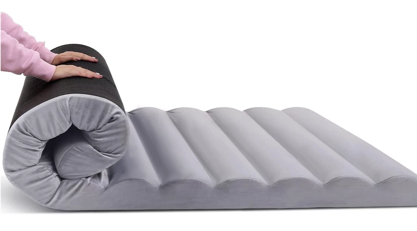 Roll Up Floor Mattress, 10cm Thick Portable Futon Mattress, High Density Foam