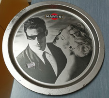 1 VASSOIO latta MARTINI Modernariato Bar VINTAGE Pubblicità 1993 Charlize Theron