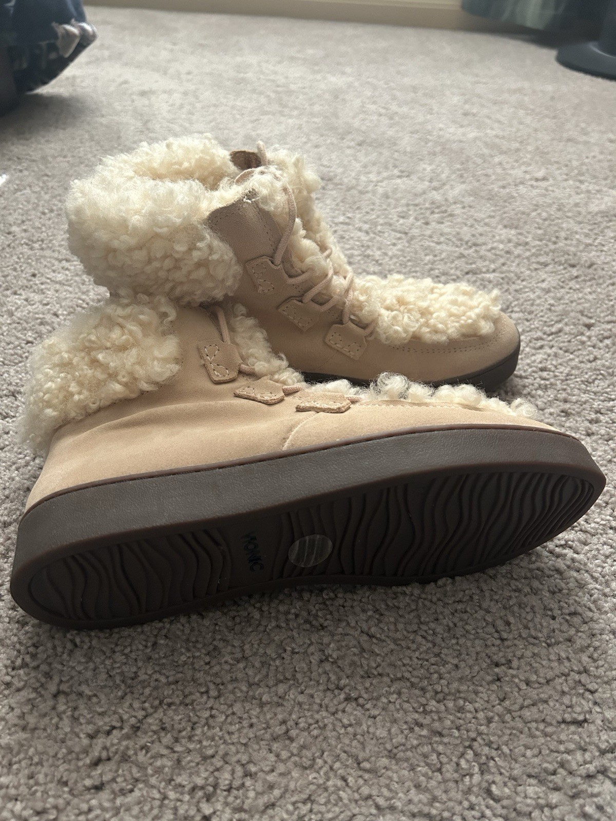 Vionic Splendid Oak Shearling Lined Suede Boots B… - image 3