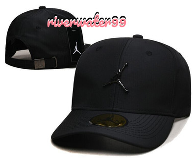Jordan Jump man Men's Baseball Cap Fan Cap Adjustable Black