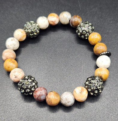 Marlyn Schiff Semi Precious Bead Stretch Bracelet Pre-owned