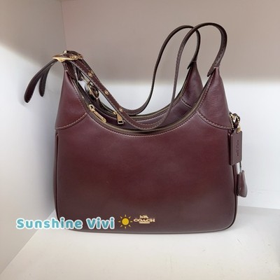 NWT Coach Ella Shoulder Bag CCE48 Gold/Espresso Smooth leather | eBay