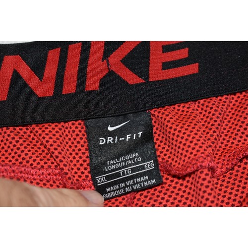 Nike Gym Shorts Mens Size 2XLT TALL Red With Pockets Performance Dri-Fit - Picture 3 of 5