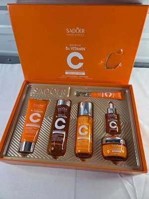 SADOER 5X Vitamin C Skincare Serum Toner Lotion Cream Cleanser **SEE NOTES**