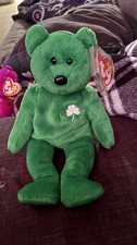 Ty Beanie Baby Erin The Bear 1997 Retired Plush Toy Mint Condition