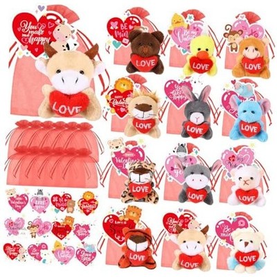 Blueweenly Set Valentine's Day Classroom Gifts for Kids, Valentine Mini 12